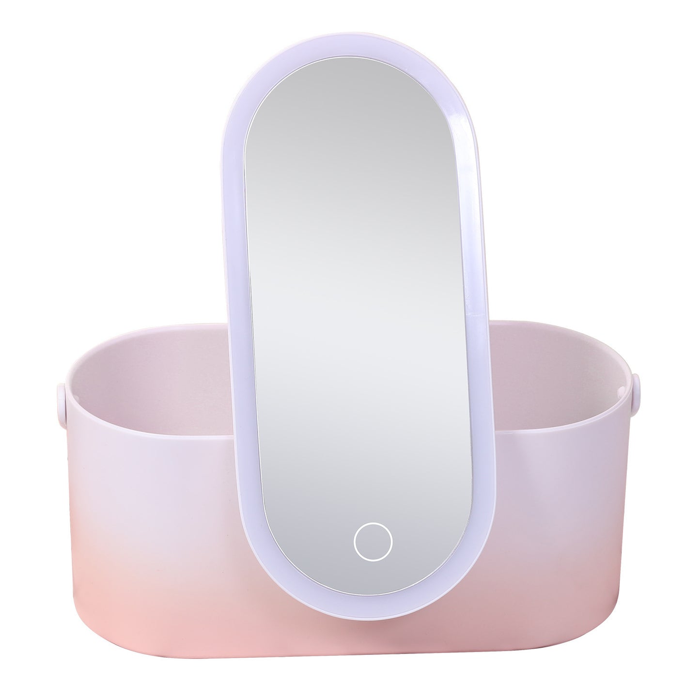 Travel LED Makeup Mirror Organizer – Rechargeable Vanity Case