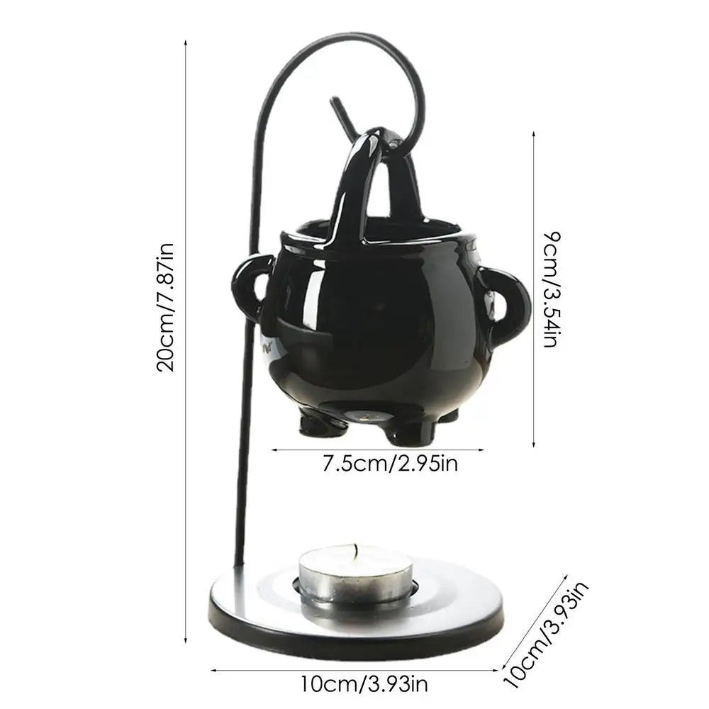 Hanging Pagan Cauldron Oil Burner – Halloween Wax & Oil Warmer