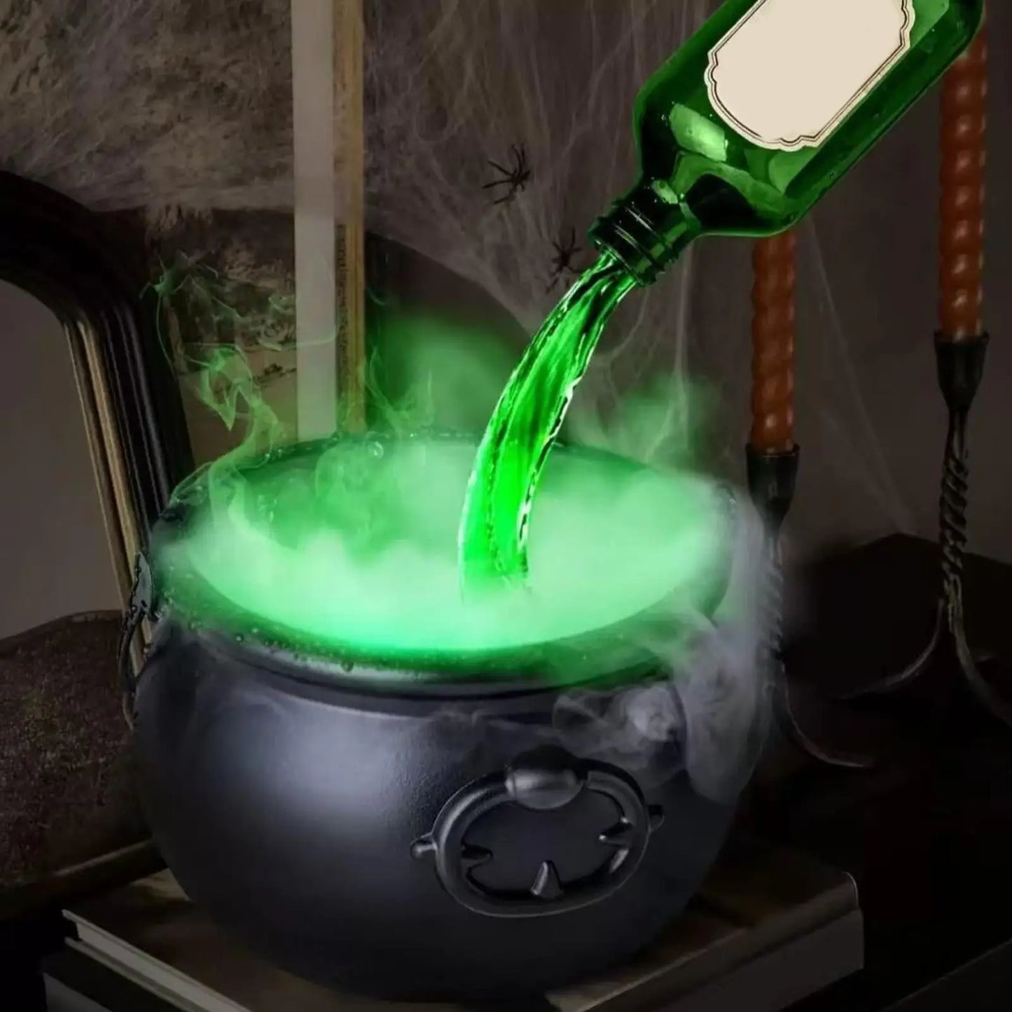 Bubbling Witch Cauldron Diffuser – Halloween Prop for Indoor & Outdoor Decor