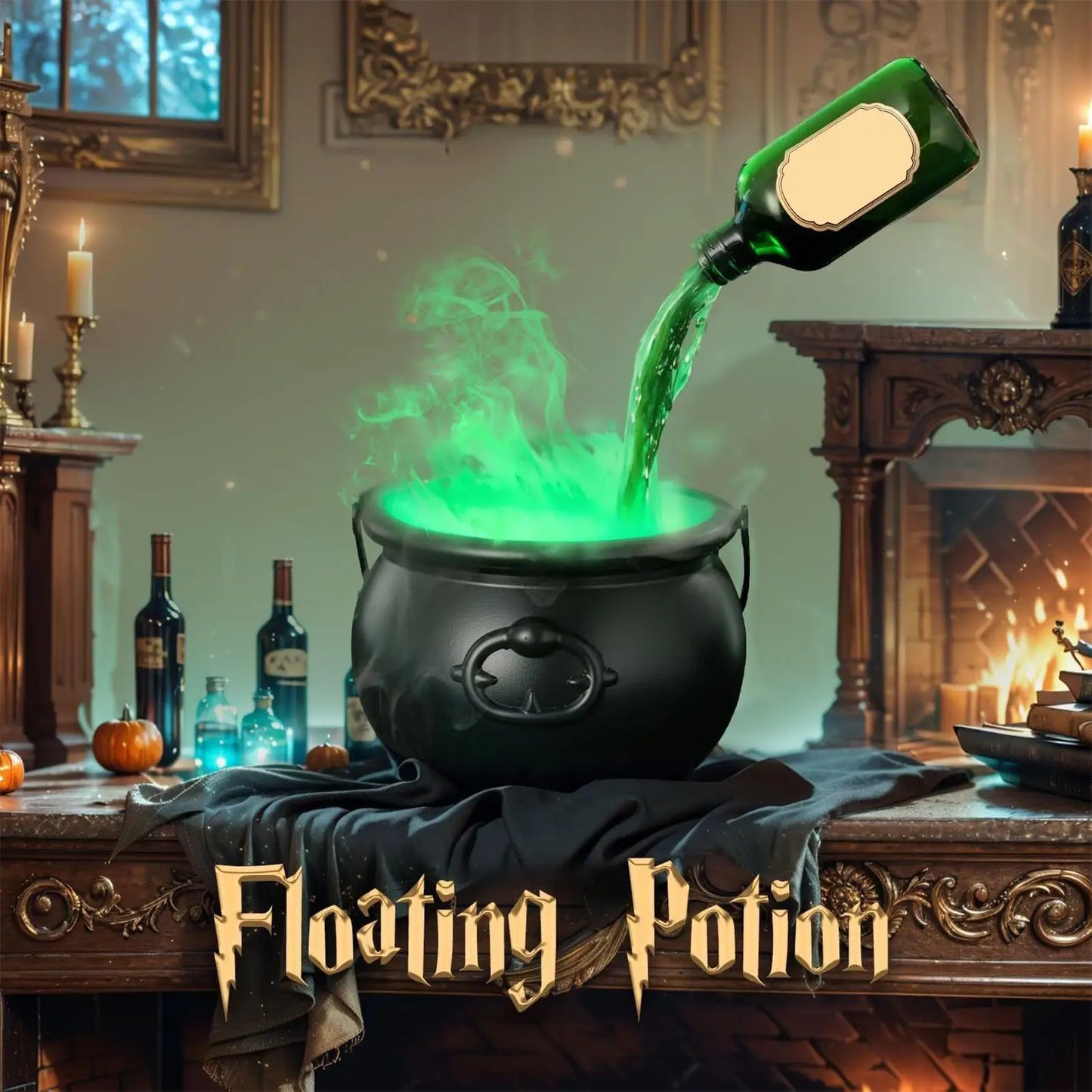 Bubbling Witch Cauldron Diffuser – Halloween Prop for Indoor & Outdoor Decor