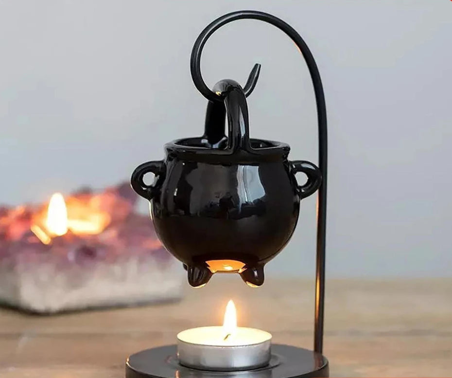 Hanging Pagan Cauldron Oil Burner – Halloween Wax & Oil Warmer