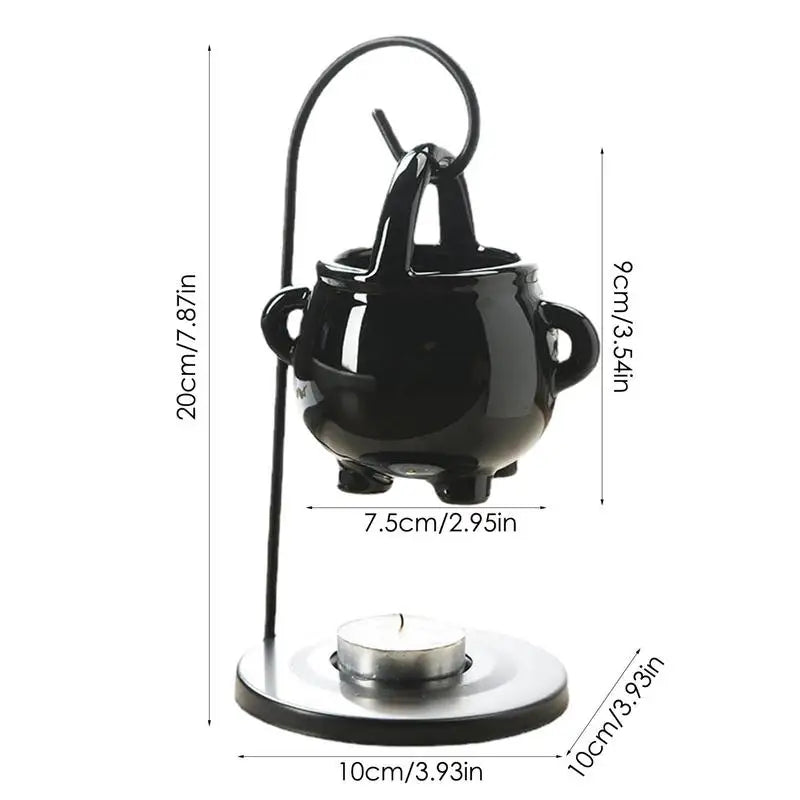 Hanging Pagan Cauldron Oil Burner – Halloween Wax & Oil Warmer