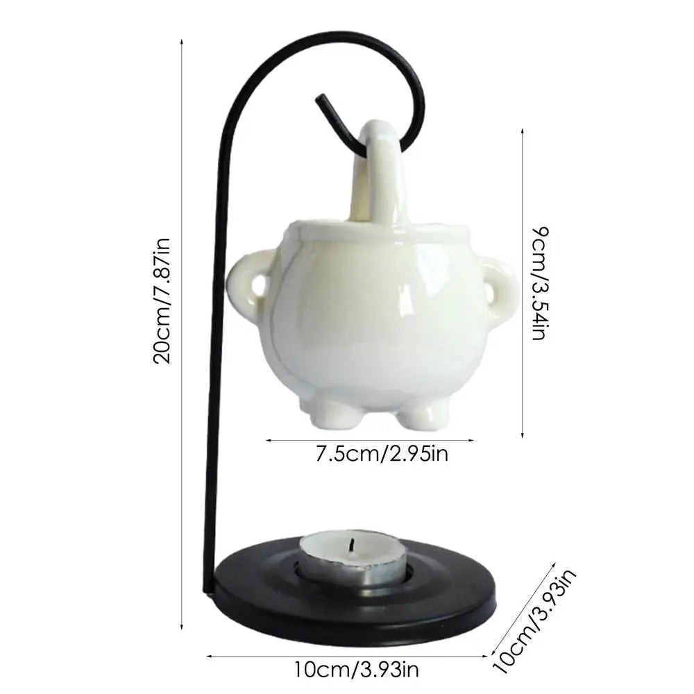 Hanging Pagan Cauldron Oil Burner – Halloween Wax & Oil Warmer