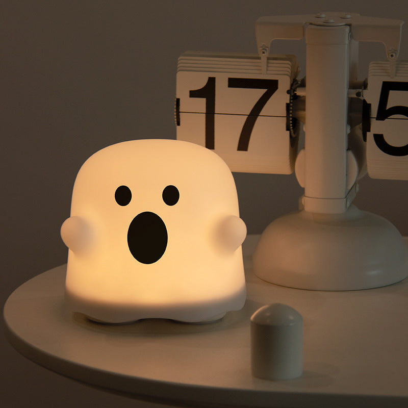 Silicone Ghost Night Light – Touch Sensor LED Halloween Lamp for Kids & Bedroom Decor