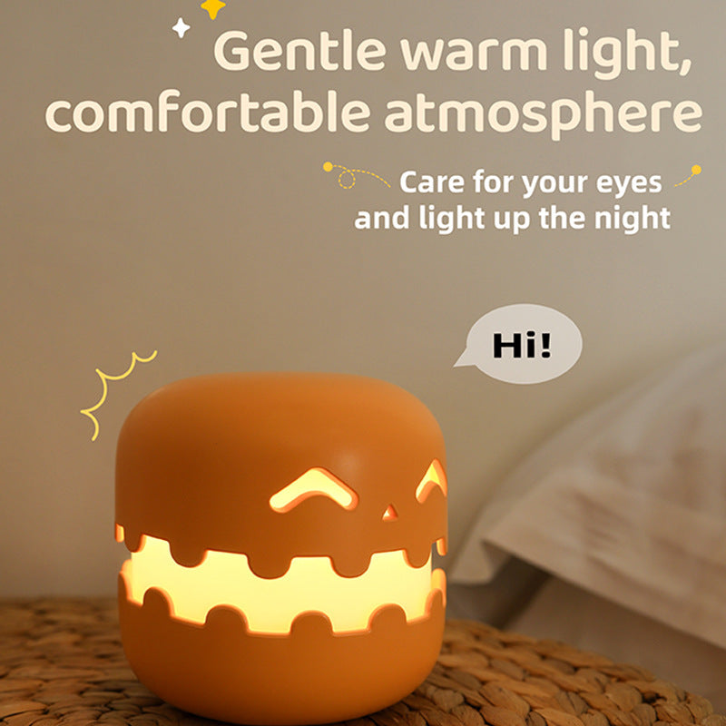 Pumpkin Lamp Halloween Night Light – Spooky-Cute Room Decor Gift