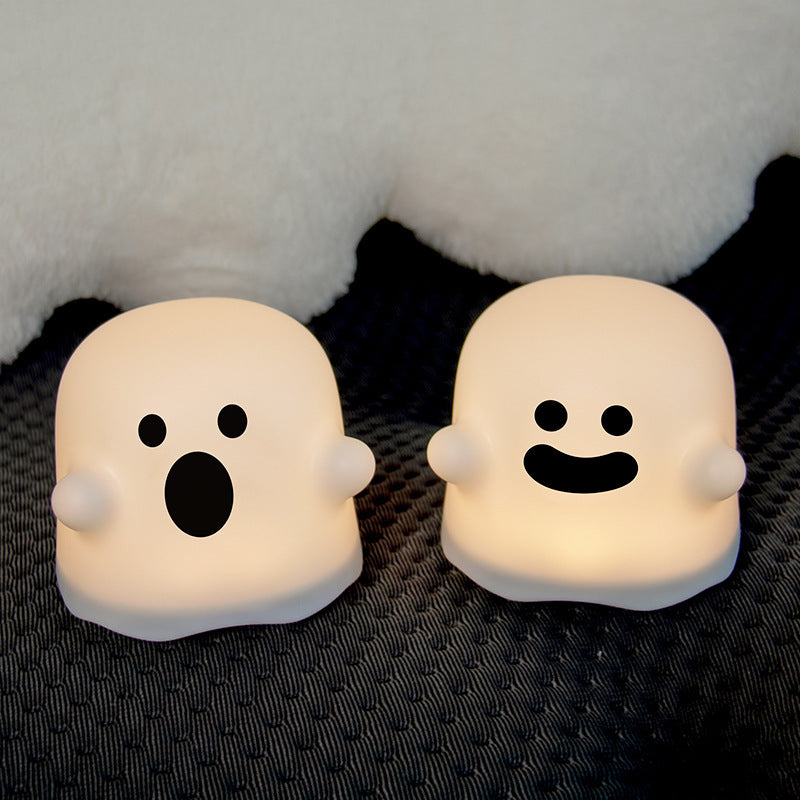 Silicone Ghost Night Light – Touch Sensor LED Halloween Lamp for Kids & Bedroom Decor