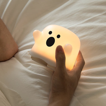 Silicone Ghost Night Light – Touch Sensor LED Halloween Lamp for Kids & Bedroom Decor
