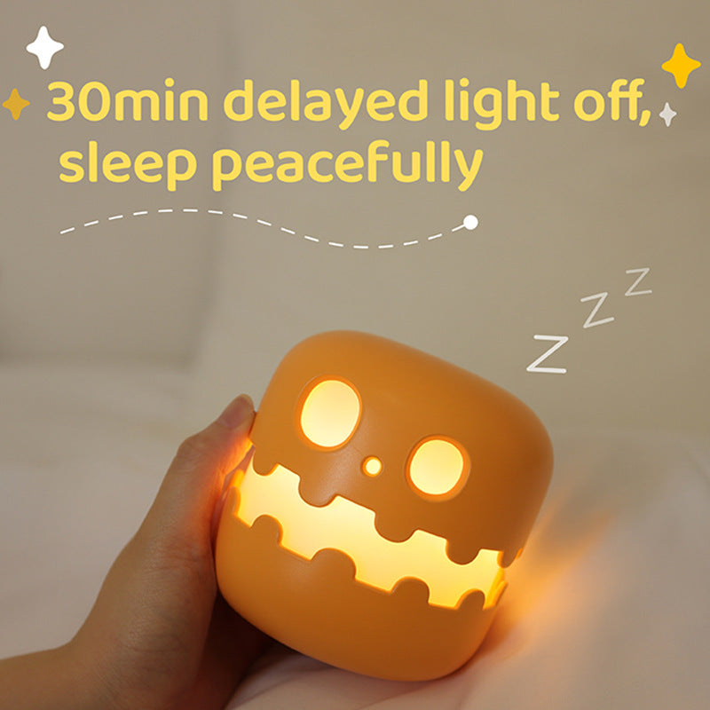Pumpkin Lamp Halloween Night Light – Spooky-Cute Room Decor Gift