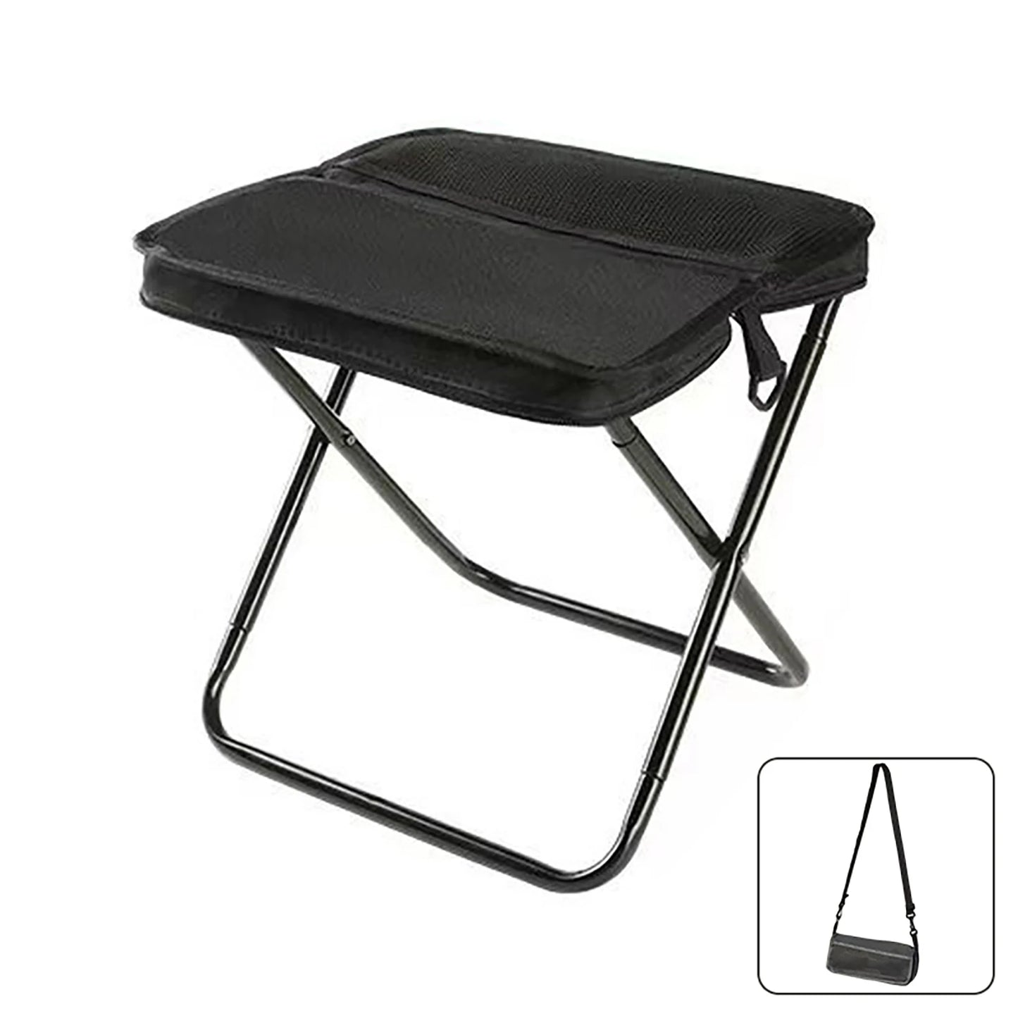 Foldable Backpack Stool – Portable Outdoor Chair with Carry Bag | Lightweight Travel Seat