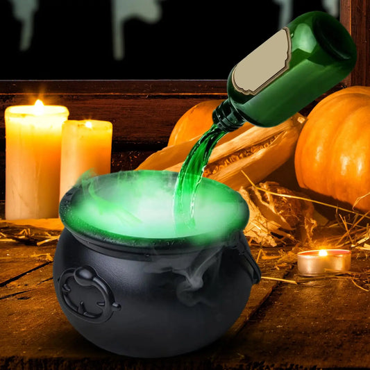 Bubbling Witch Cauldron Diffuser – Halloween Prop for Indoor & Outdoor Decor