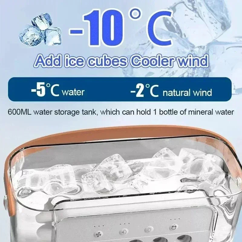 3-in-1 Mini Cooling Fan | USB Air Cooler & Humidifier