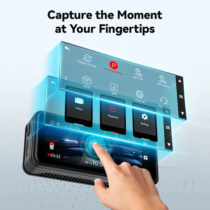 REDTIGER Dash Cam HD 4K with GPS & WiFi
