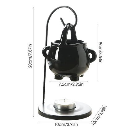 Hanging Pagan Cauldron Oil Burner – Halloween Wax & Oil Warmer
