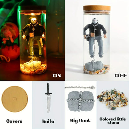 Jason Voorhees Friday the 13th Horror Water Lantern – Halloween Collector Decor & Gift