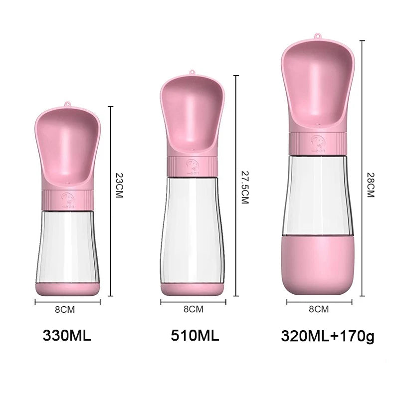 Portable Travel 2 in 1 Pet Water & Food/Treat Dispenser