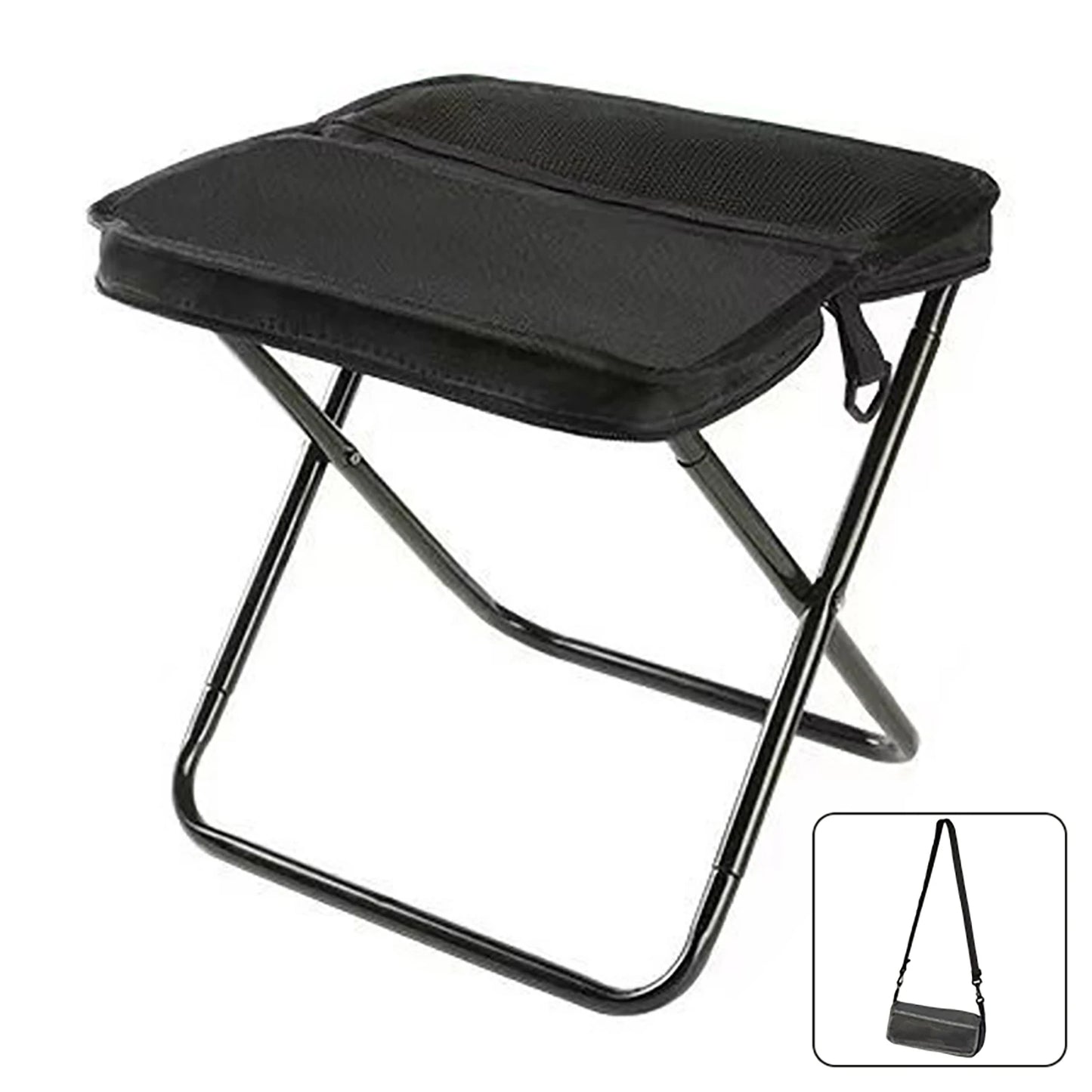 Foldable Backpack Stool – Portable Outdoor Chair with Carry Bag | Lightweight Travel Seat