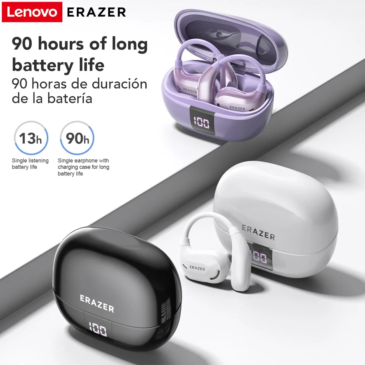 ERAZER XT66PRO Bluetooth AI Translator Earphones - Ultimate Audio Innovation