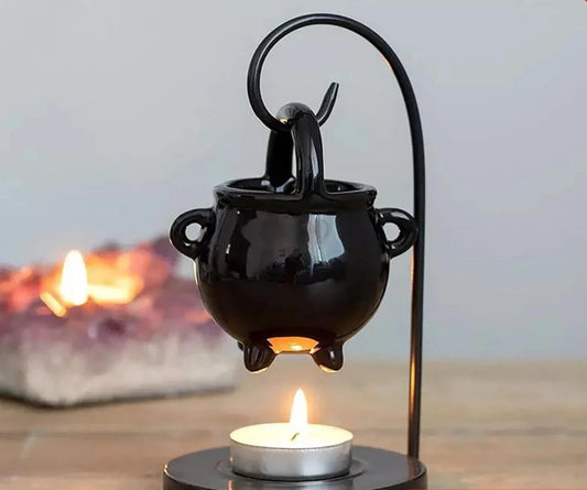 Hanging Pagan Cauldron Oil Burner – Halloween Wax & Oil Warmer