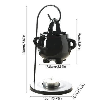 Hanging Pagan Cauldron Oil Burner – Halloween Wax & Oil Warmer