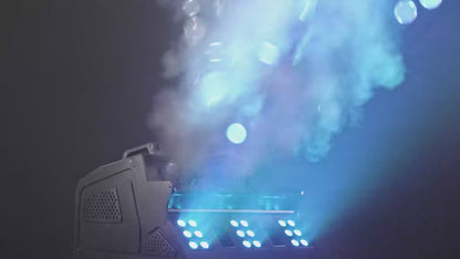 1500W RGB Smoke Bubble Machine with DMX Control – 18-LED Fog & Bubble Fogger for DJ, Party, Wedding, Halloween Stage Effects